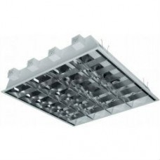 Corp il.Modus I 4x18w aluminiu 600,cu gratar economic,balast electromagnetic